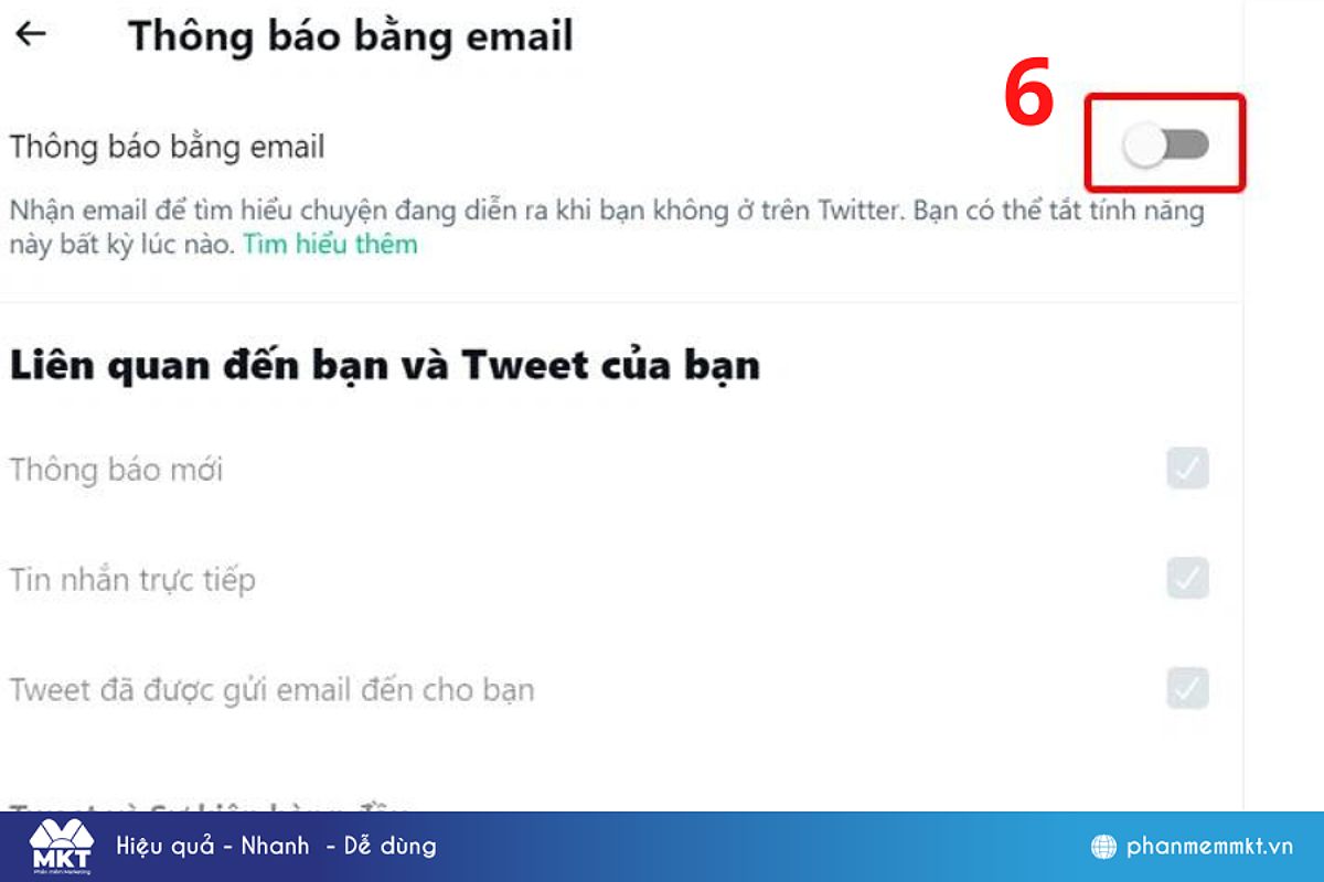Gạt công tắc Off để hoàn tất