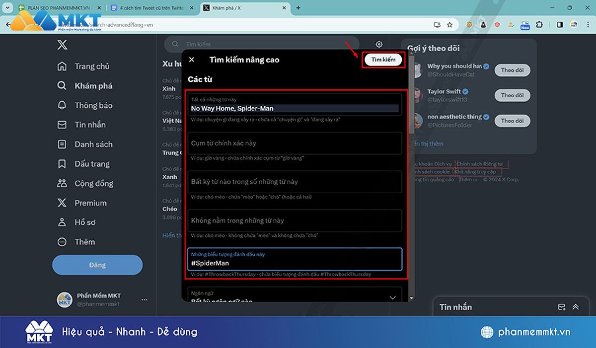 Tìm Kiếm Tweet Cũ Bằng Công Cụ Tìm Kiếm Nâng Cao